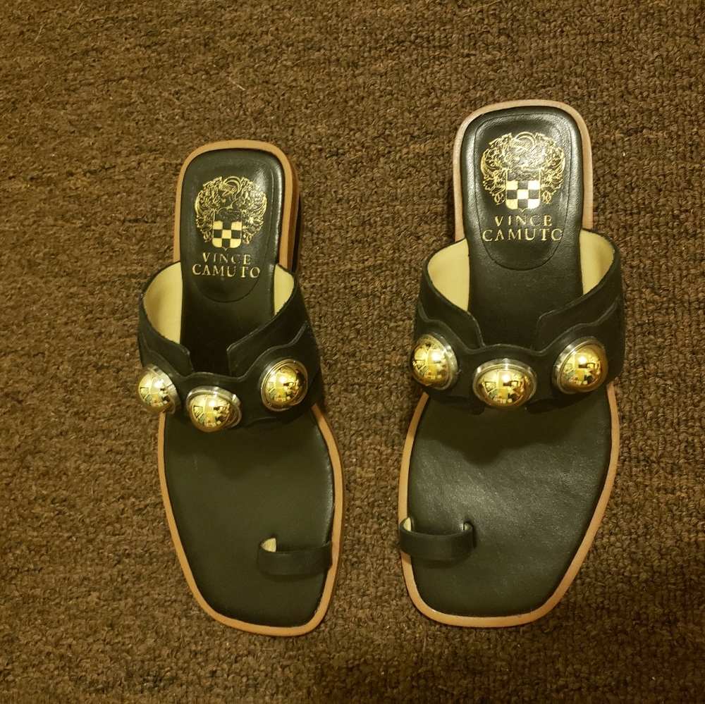 Vince camuto black sandals